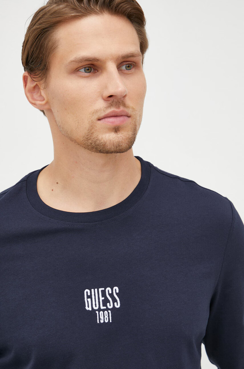 Guess Памучна блуза с дълги ръкави - Pepit.bg