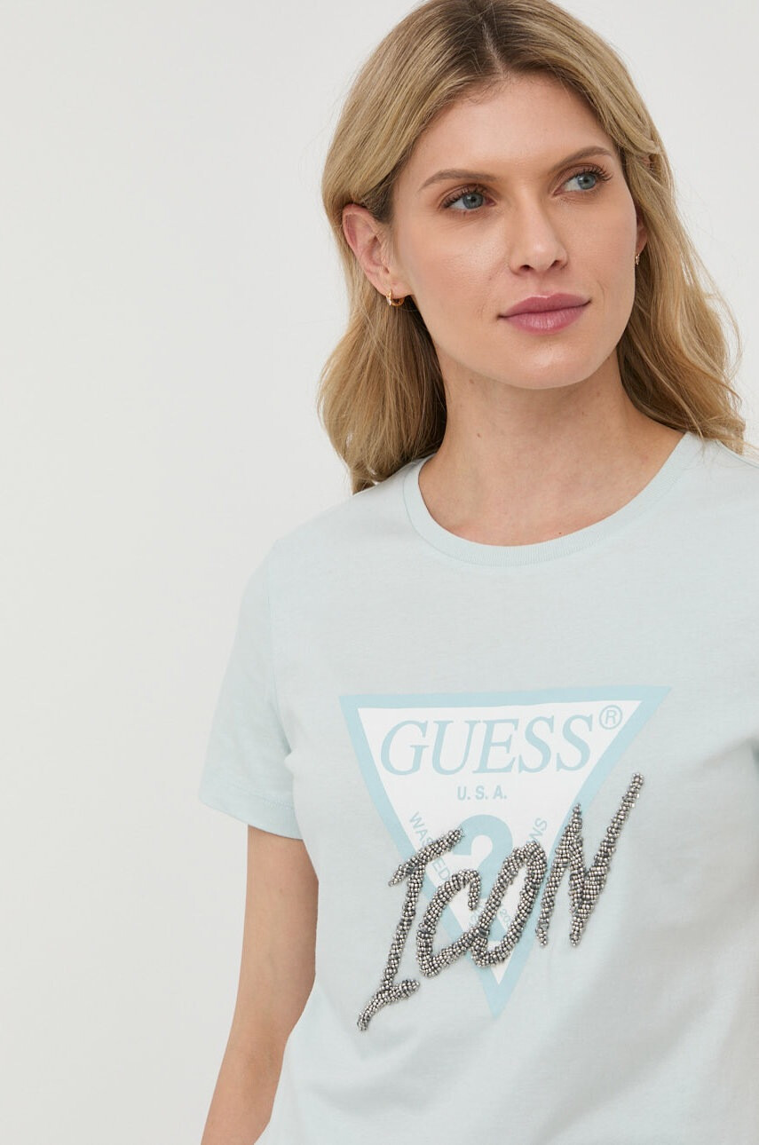 Guess Памучна тениска - Pepit.bg