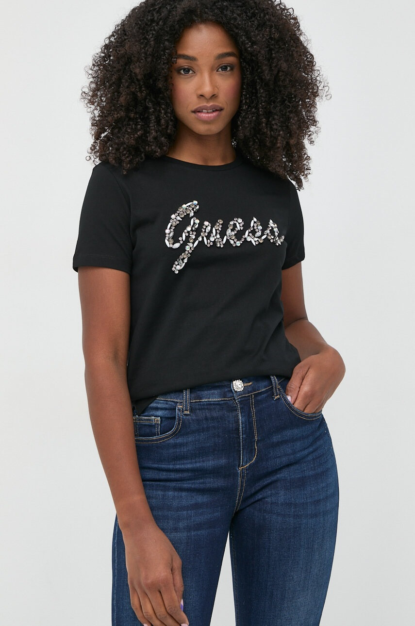 Guess Памучна тениска - Pepit.bg