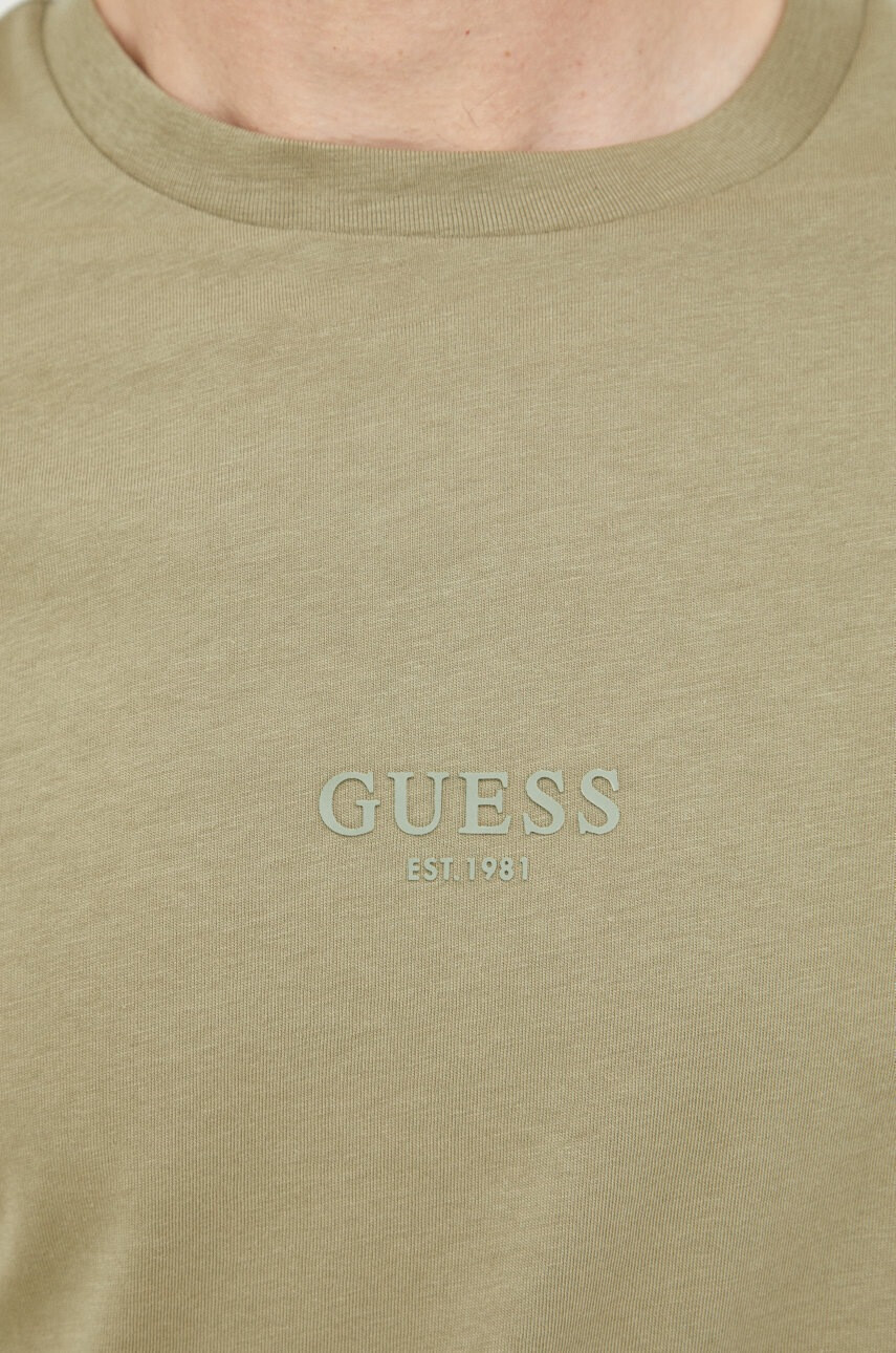 Guess Памучна тениска в розово - Pepit.bg