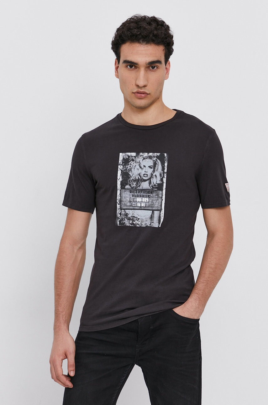 Guess Памучна тениска - Pepit.bg