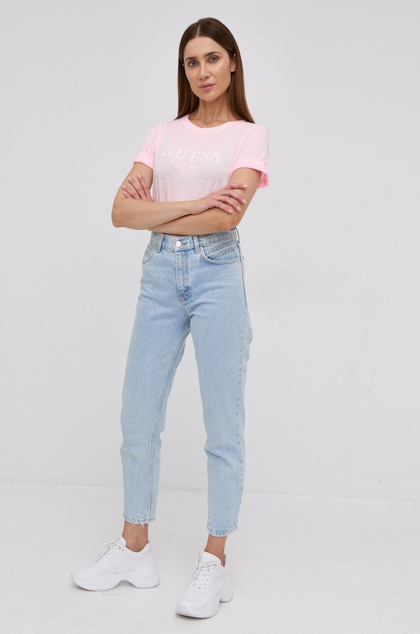 Guess Памучна тениска - Pepit.bg