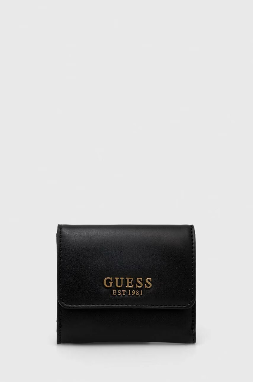 Guess Портфейл дамски в черно - Pepit.bg