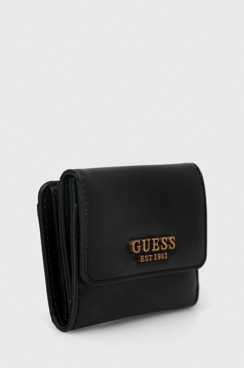 Guess Портфейл дамски в черно - Pepit.bg