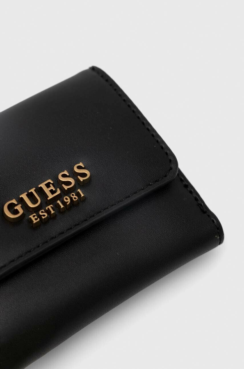 Guess Портфейл дамски в черно - Pepit.bg