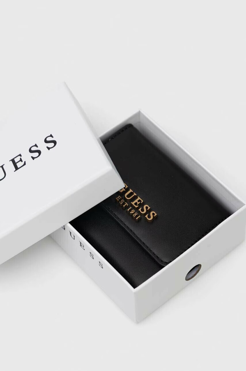 Guess Портфейл дамски в черно - Pepit.bg