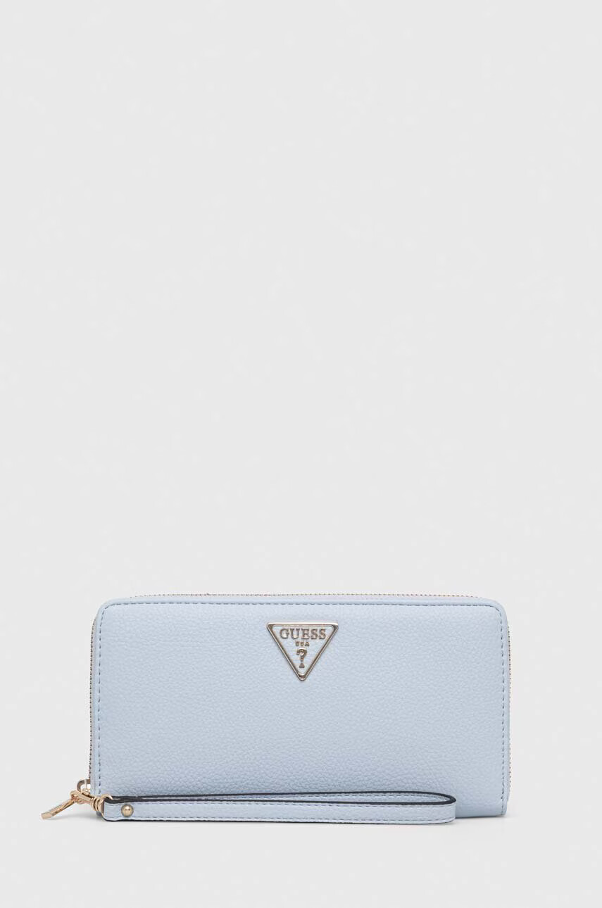 Guess Портфейл дамски в синьо - Pepit.bg