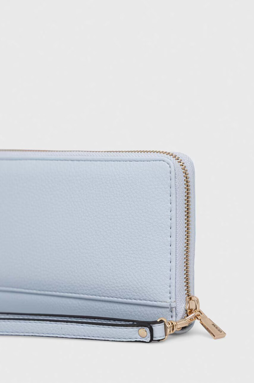 Guess Портфейл дамски в синьо - Pepit.bg