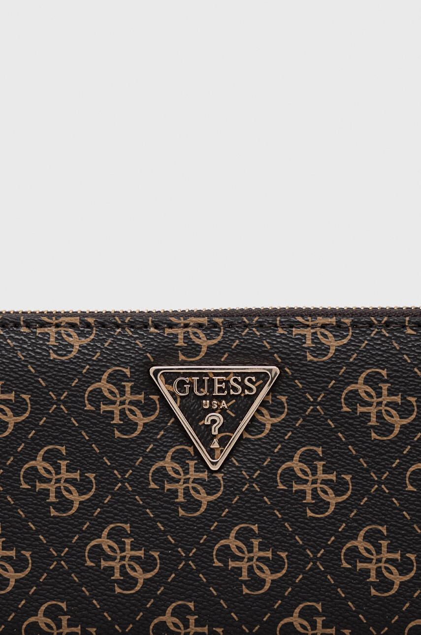 Guess Портфейл дамски в кафяво - Pepit.bg