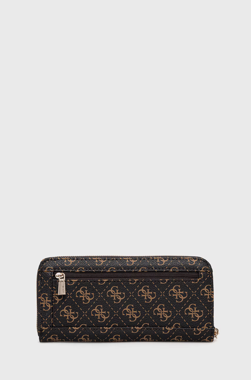 Guess Портфейл дамски в кафяво - Pepit.bg
