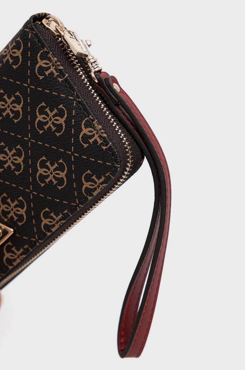 Guess Портфейл дамски в кафяво - Pepit.bg