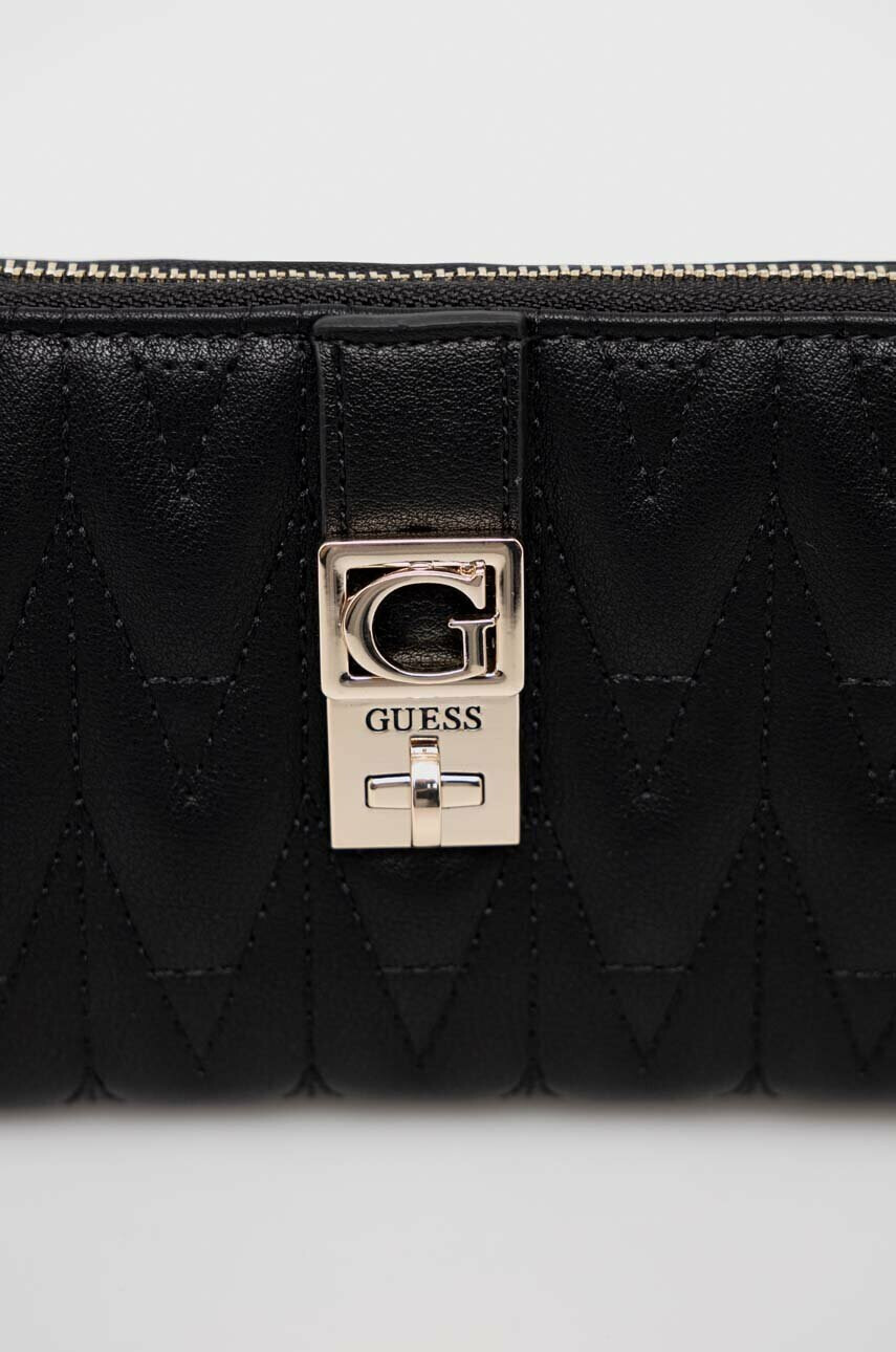 Guess Портфейл дамски в черно - Pepit.bg