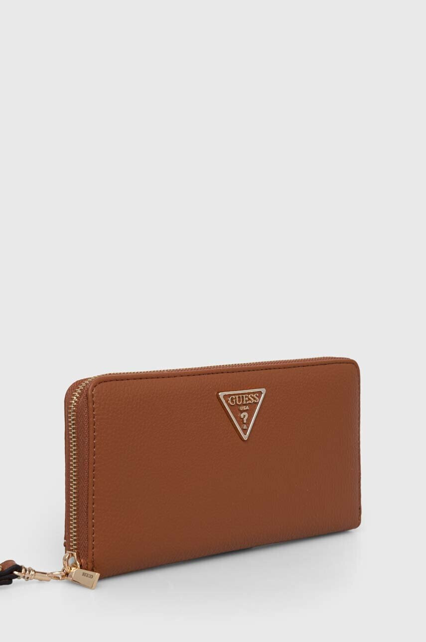 Guess Портфейл дамски в кафяво - Pepit.bg