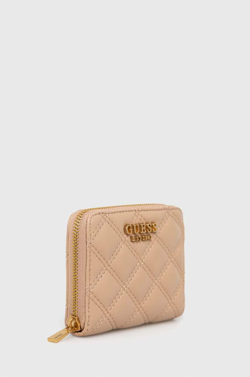 Guess Портфейл дамски в бежово - Pepit.bg