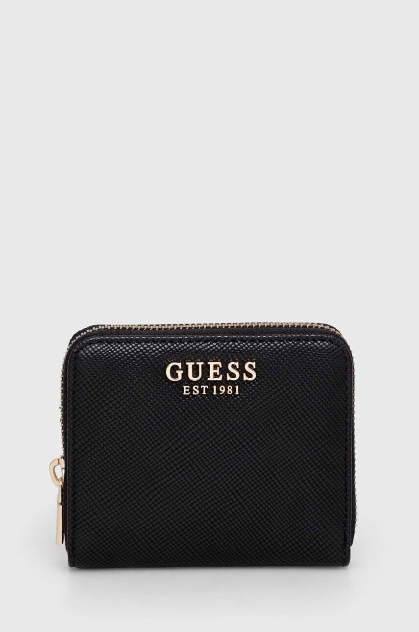Guess Портфейл дамски в черно - Pepit.bg