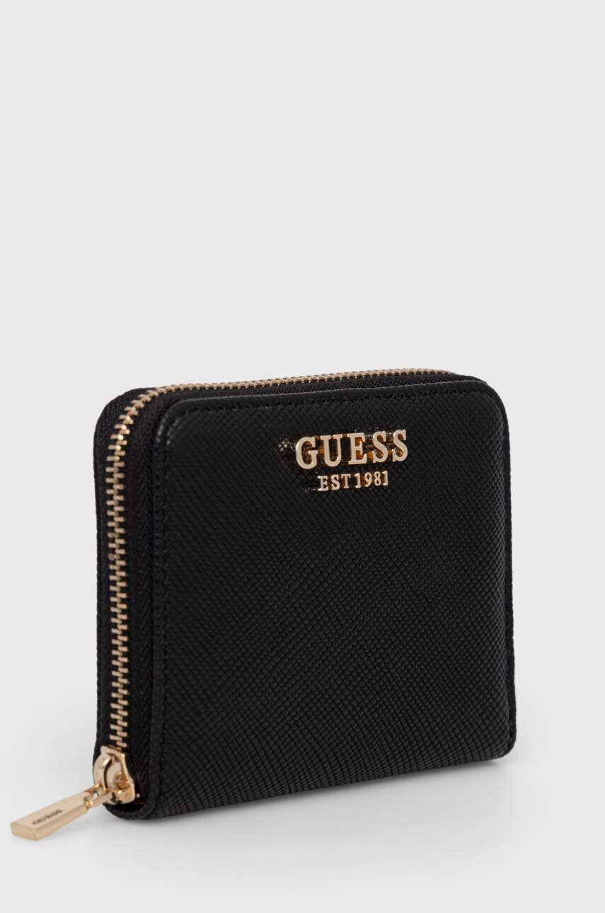 Guess Портфейл дамски в черно - Pepit.bg