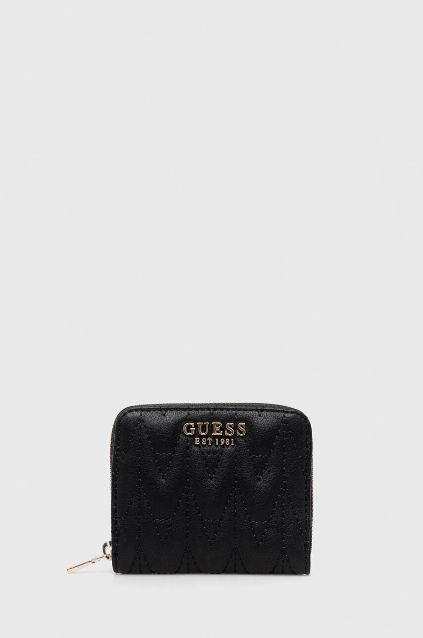 Guess Портфейл дамски в черно - Pepit.bg