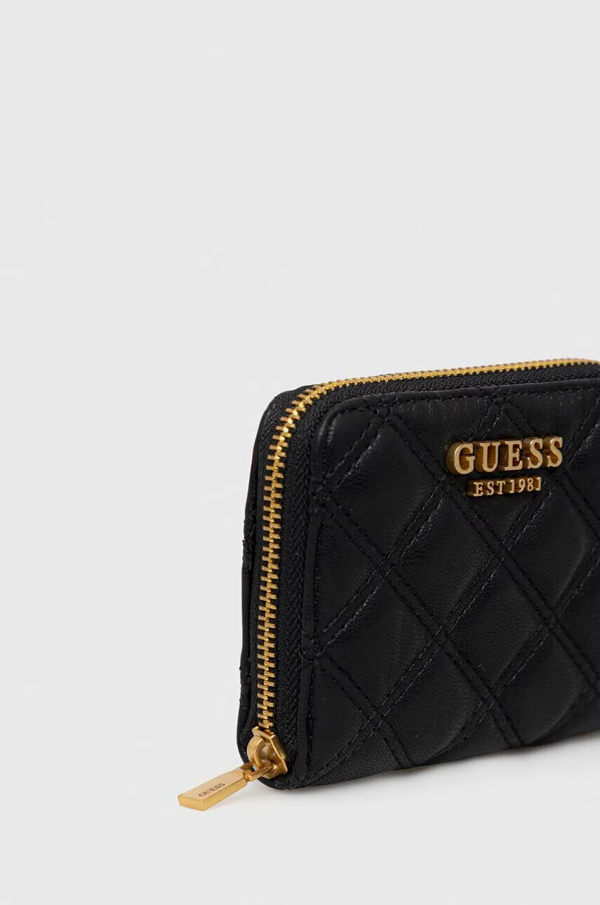 Guess Портфейл дамски в черно - Pepit.bg