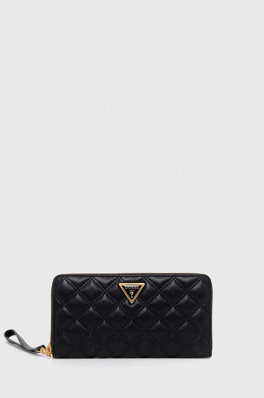Guess Портфейл дамски в черно - Pepit.bg