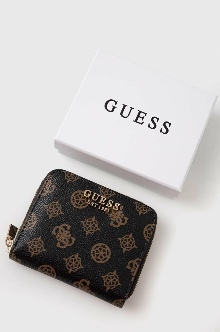 Guess Портфейл дамски в черно - Pepit.bg