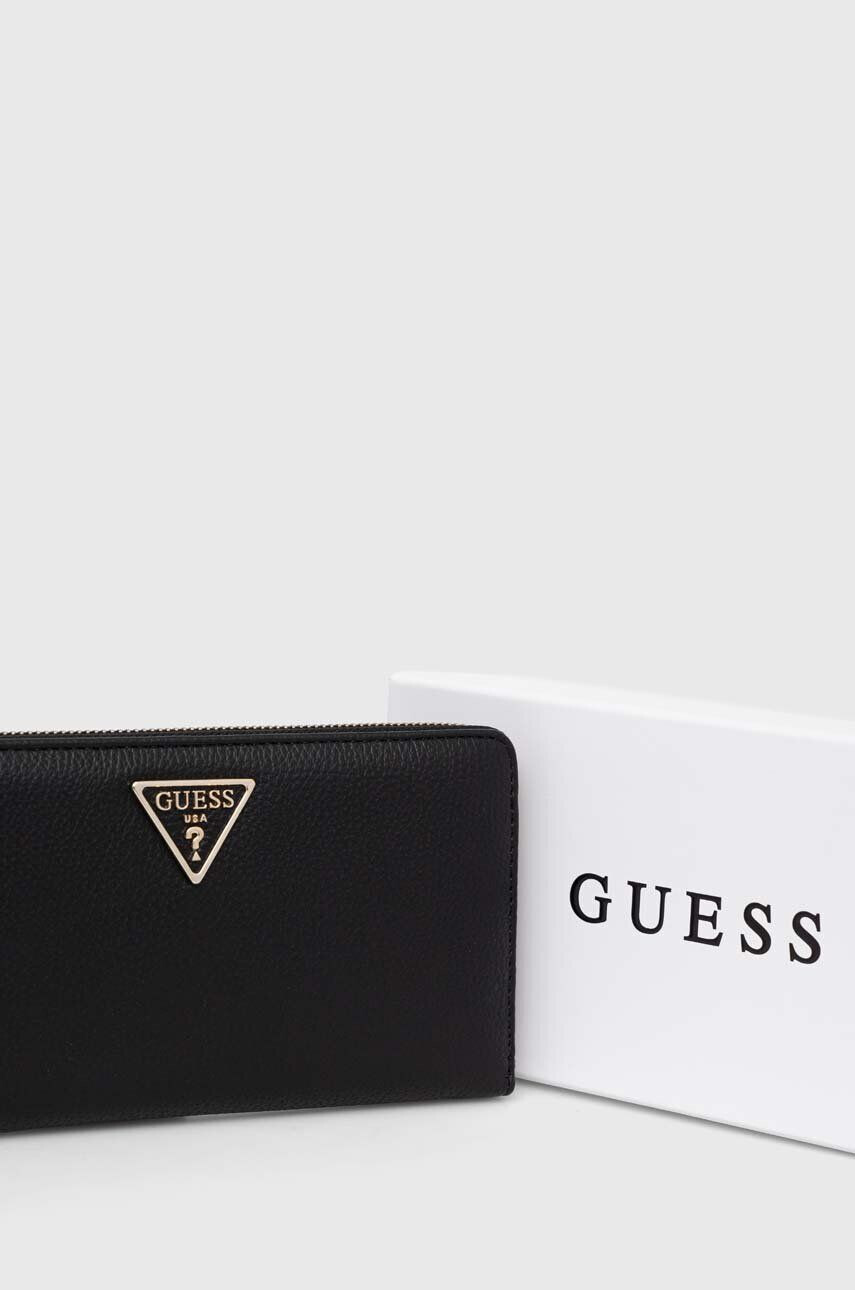 Guess Портфейл дамски в черно - Pepit.bg