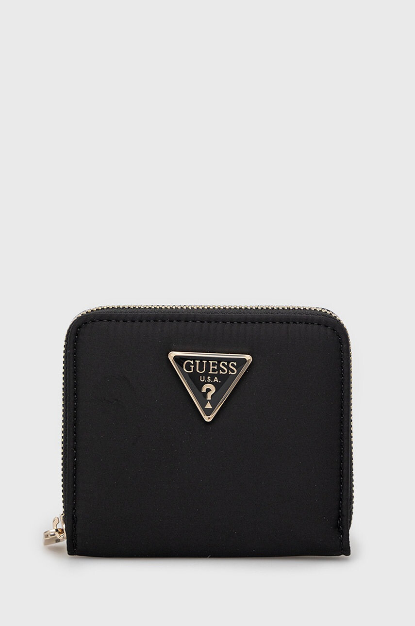 Guess Портфейл дамски в черно - Pepit.bg