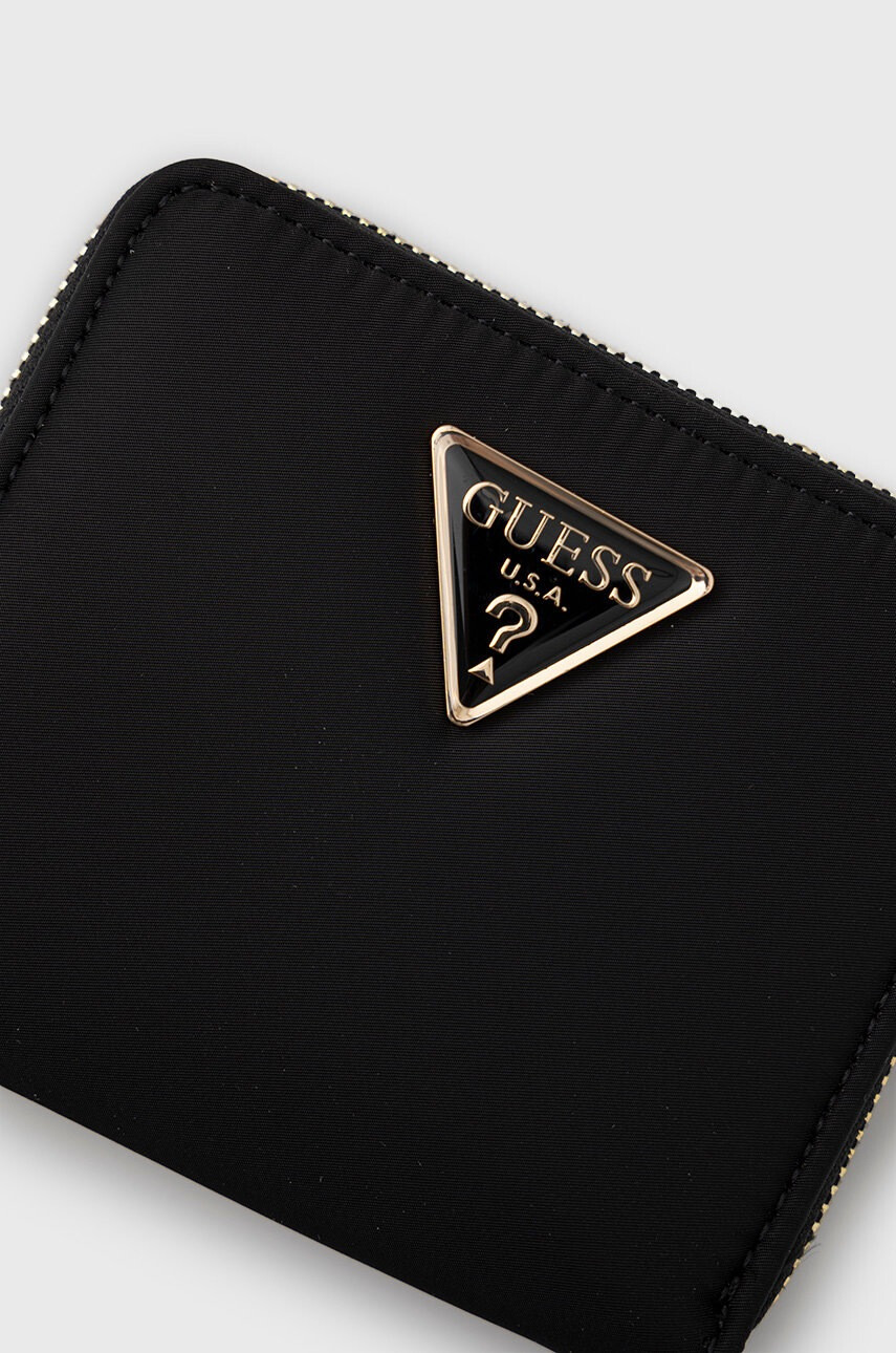 Guess Портфейл дамски в черно - Pepit.bg