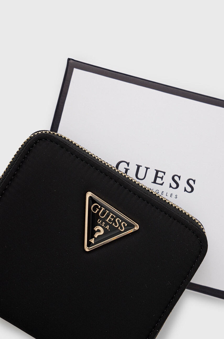 Guess Портфейл дамски в черно - Pepit.bg