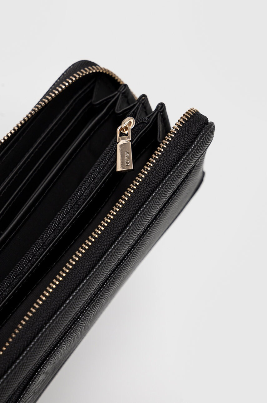Guess Портфейл дамски в черно - Pepit.bg