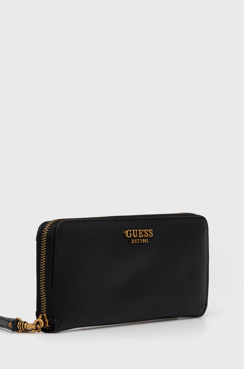Guess Портфейл дамски в черно - Pepit.bg