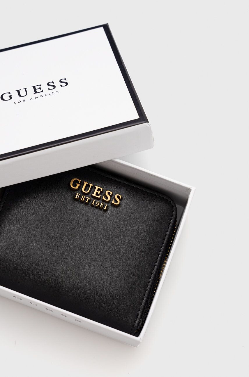 Guess Портфейл дамски в черно - Pepit.bg