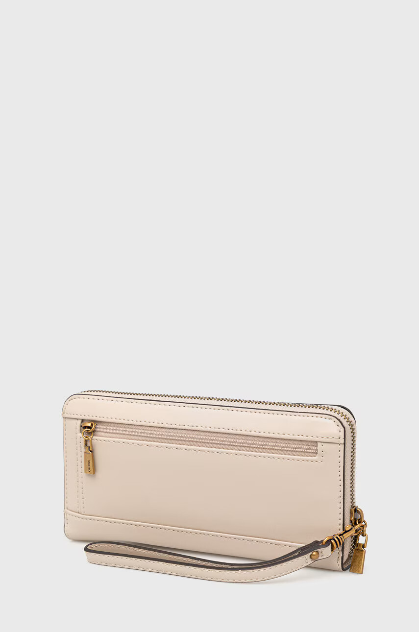 Guess Портфейл дамски в бежово - Pepit.bg