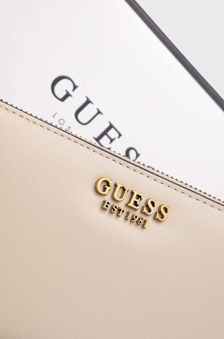 Guess Портфейл дамски в бежово - Pepit.bg