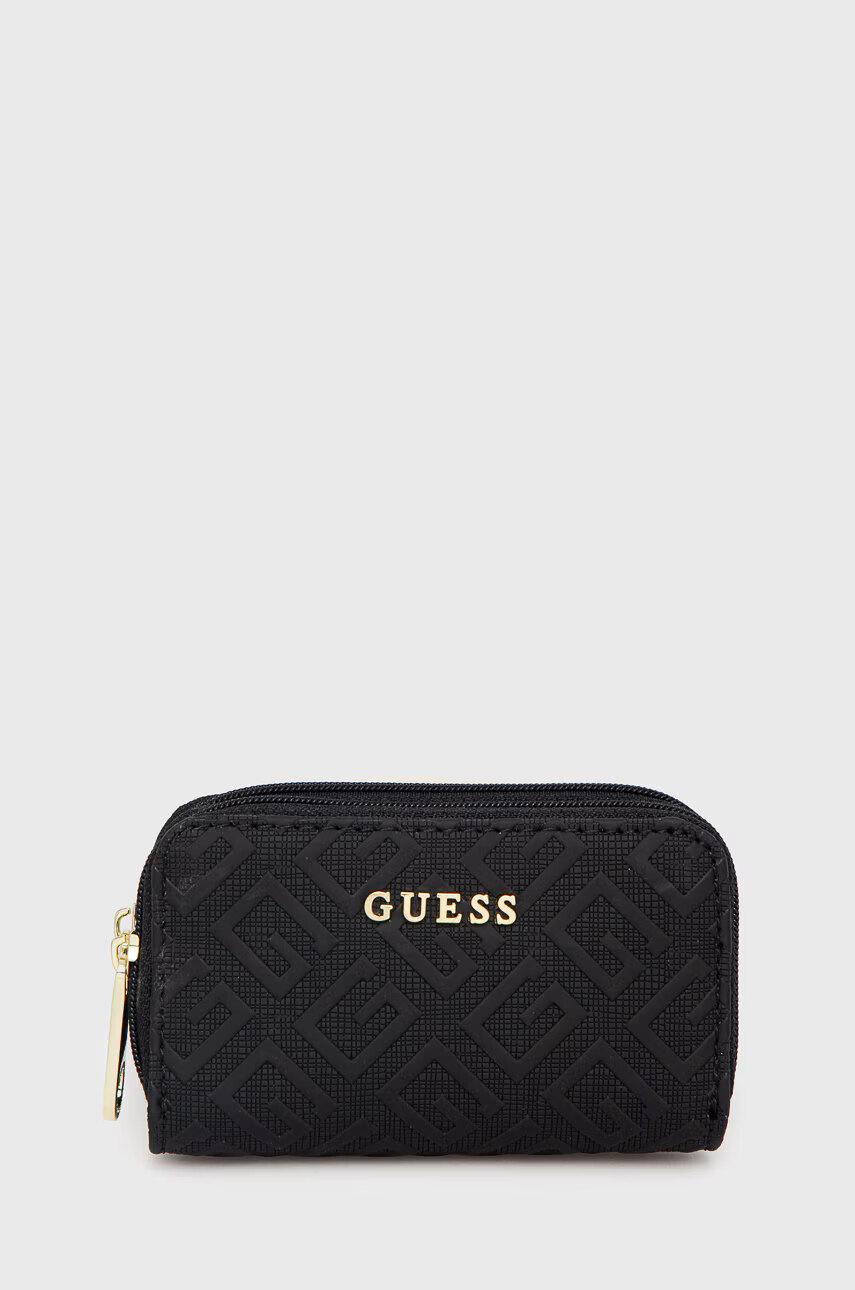 Guess Портфейл дамски в черно - Pepit.bg
