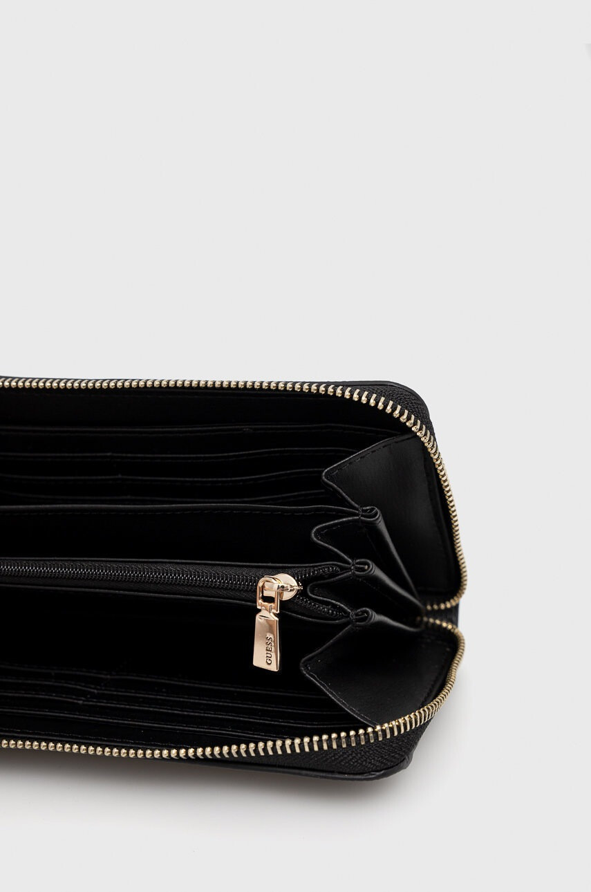 Guess Портфейл дамски в черно - Pepit.bg