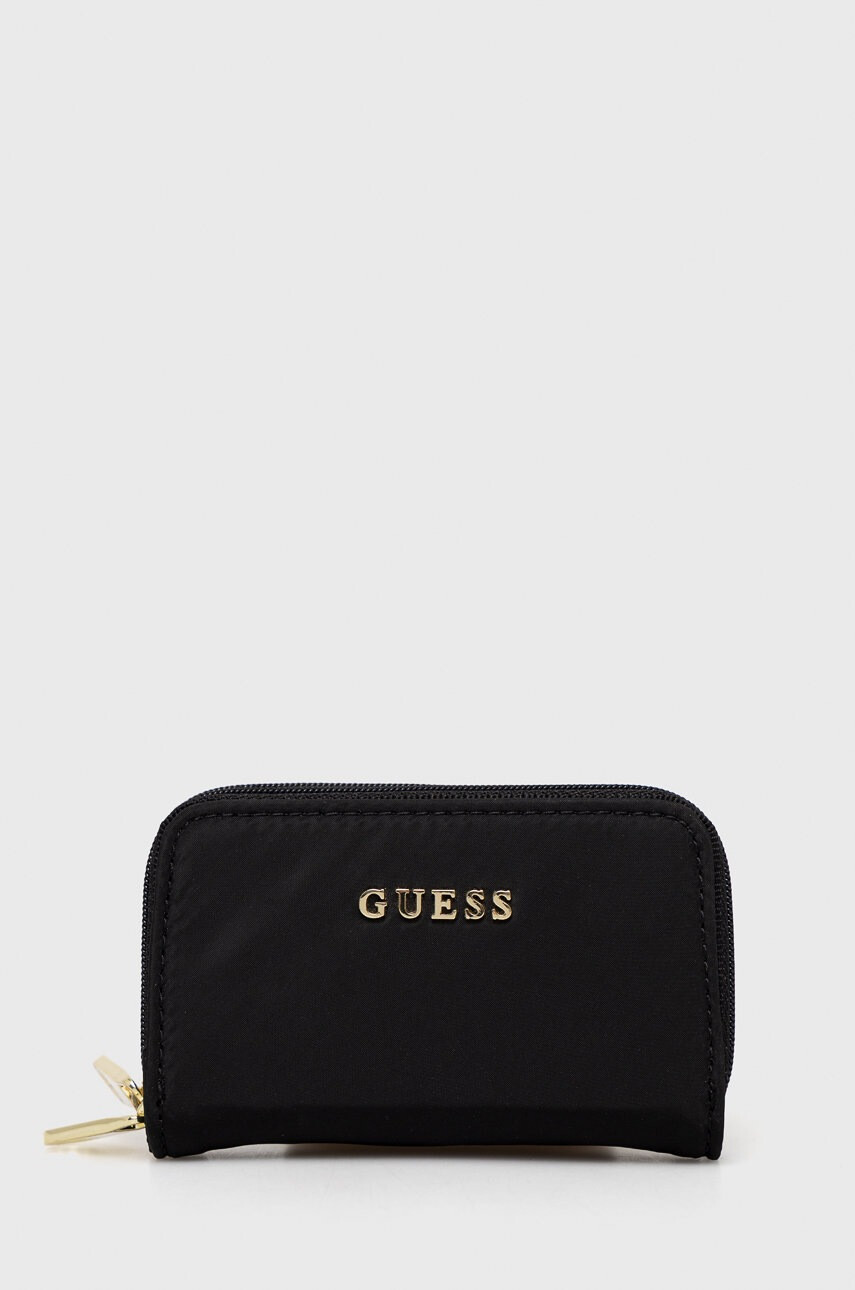 Guess Портмоне дамски в черно - Pepit.bg