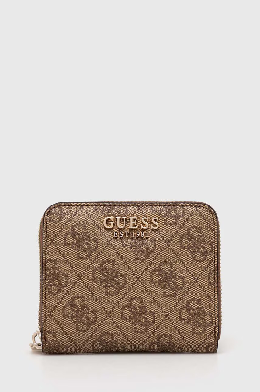 Guess Портмоне дамски в кафяво - Pepit.bg