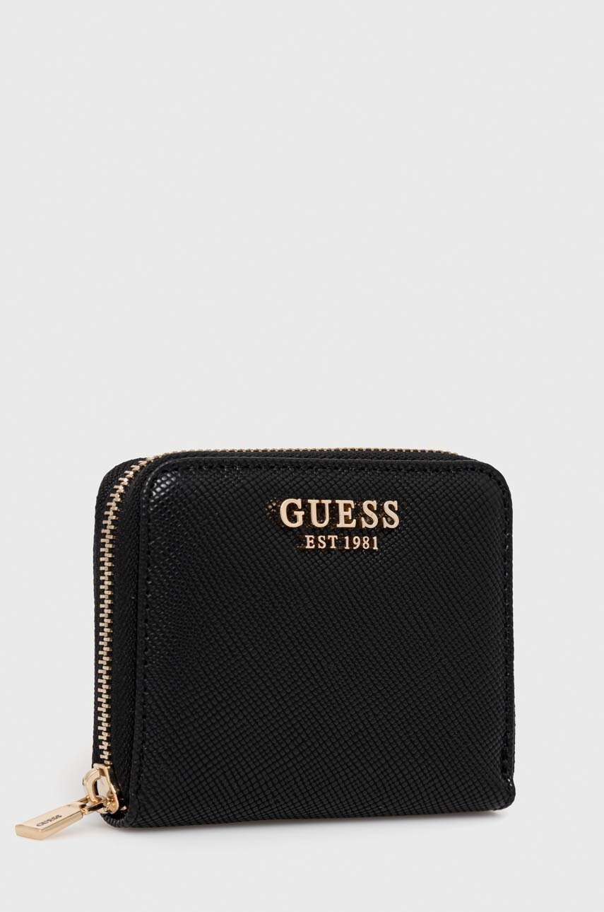 Guess Портмоне дамски в черно - Pepit.bg