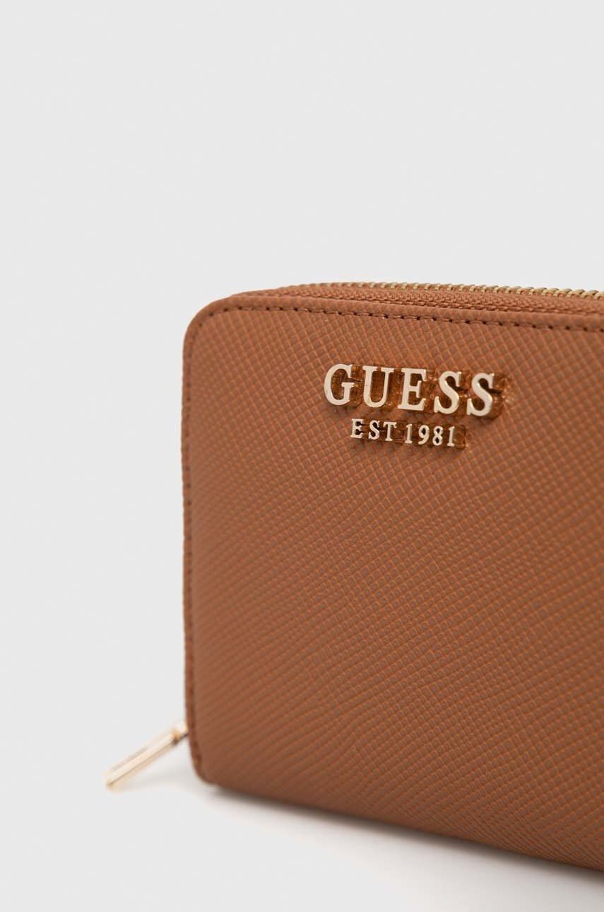 Guess Портмоне дамски в кафяво - Pepit.bg