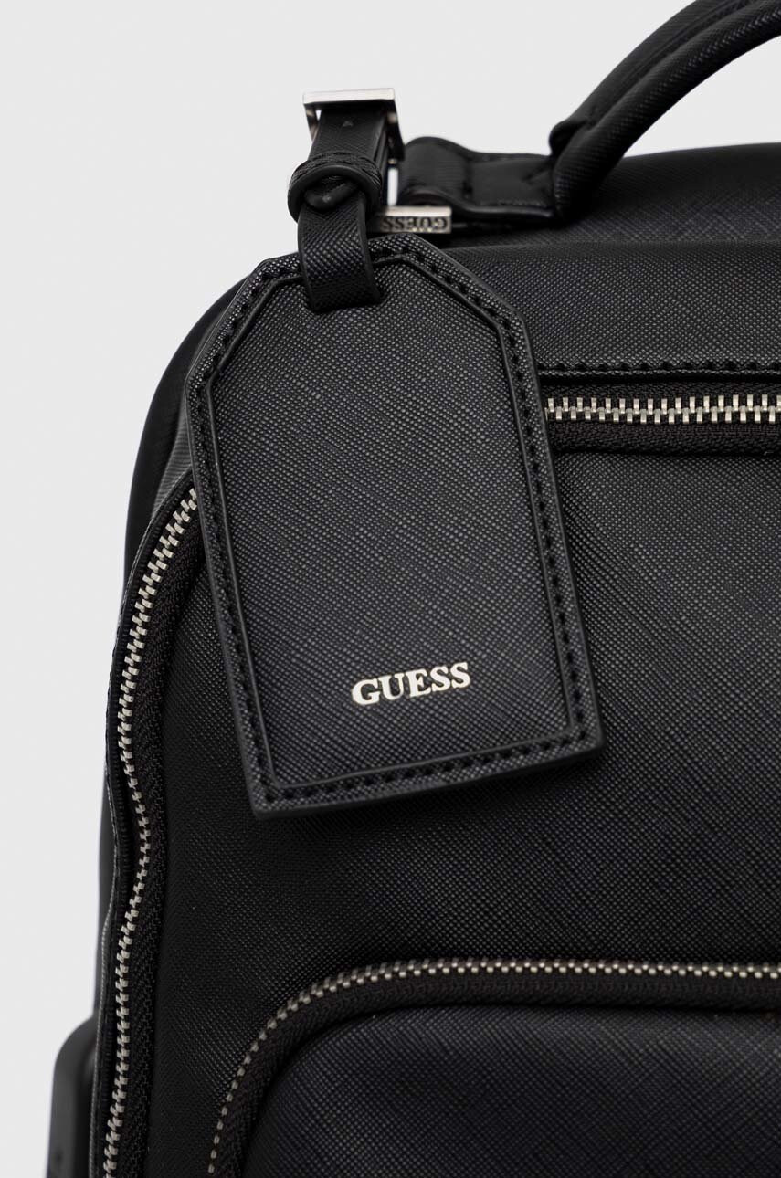 Guess Раница в черно голям размер с изчистен дизайн - Pepit.bg