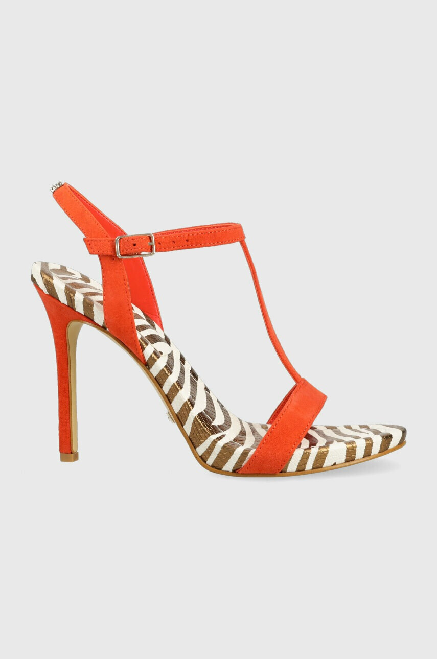 Guess Сандали от велур FACY в оранжево FL6FAC SUE03 - Pepit.bg