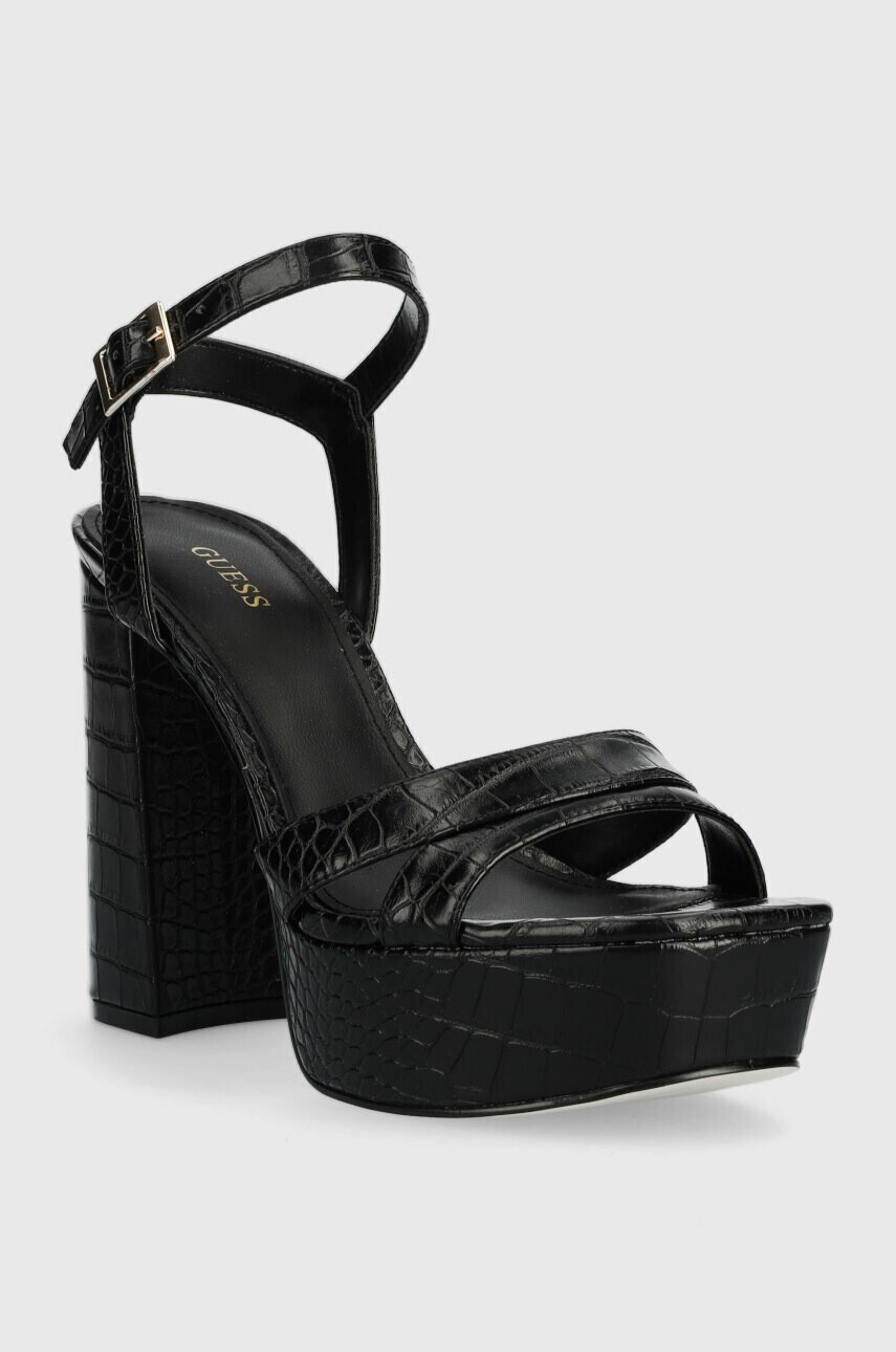 Guess Сандали ZELINA в черно FL6ZLI PEL03 - Pepit.bg