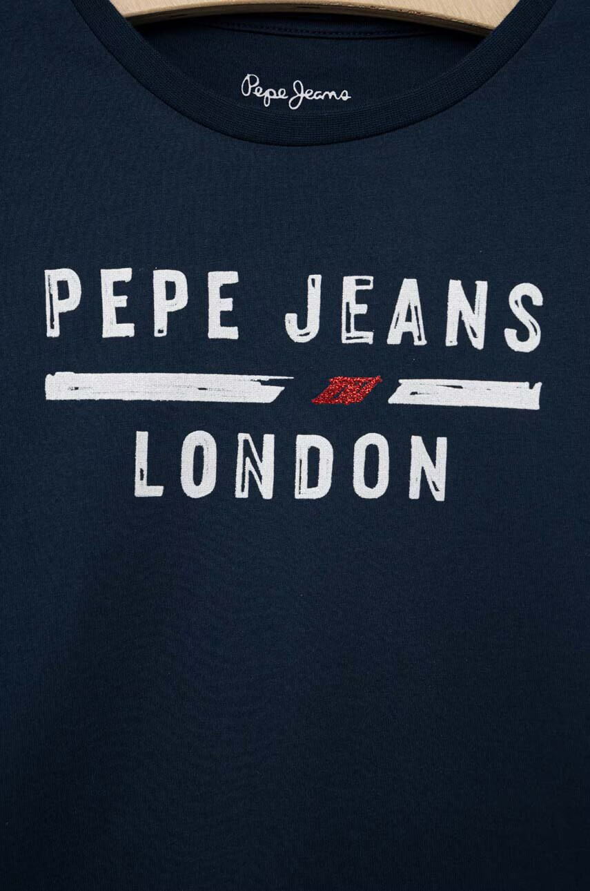Guess Шал дамски в тъмносиньо с десен - Pepit.bg
