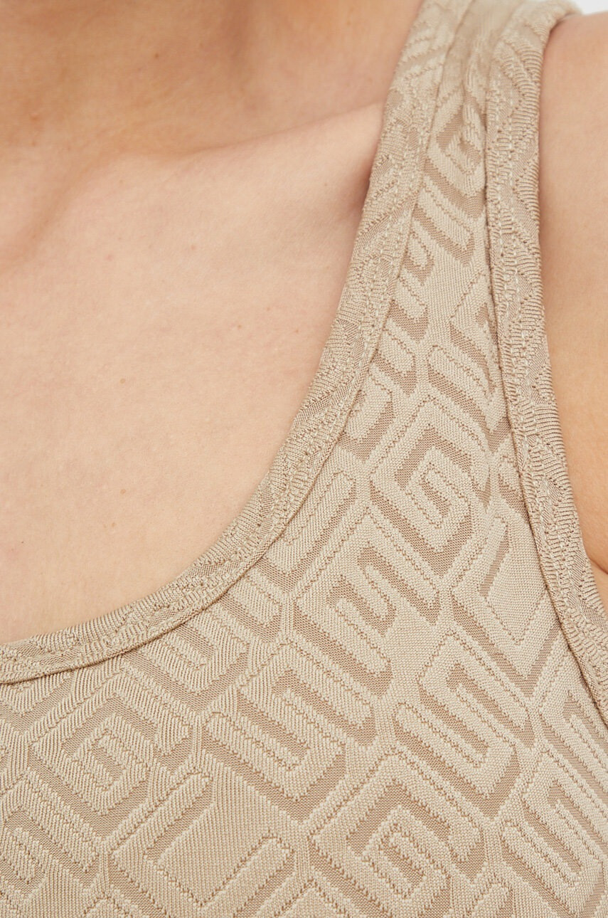 Guess Спортен сутиен в кафяво с десен - Pepit.bg