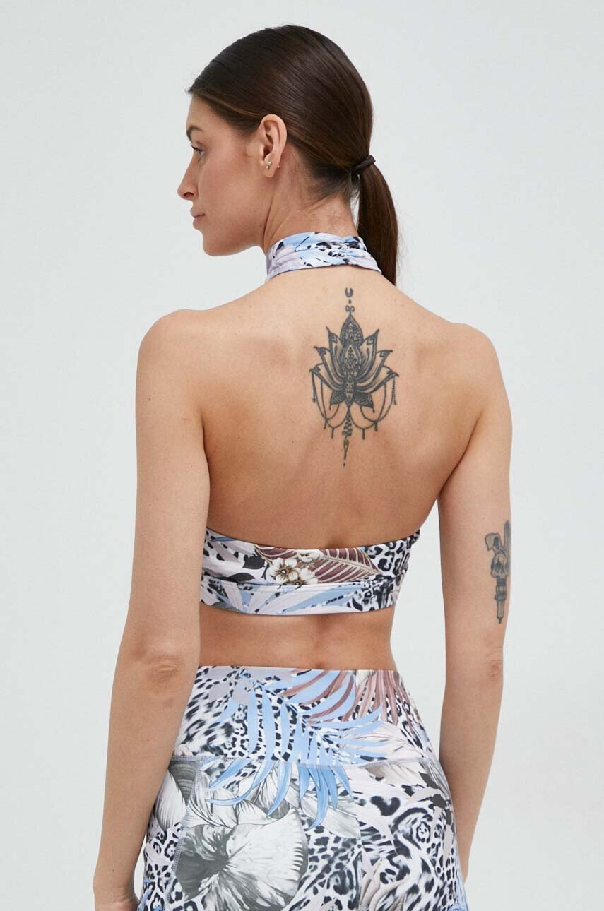 Guess Спортен сутиен в синьо с десен - Pepit.bg