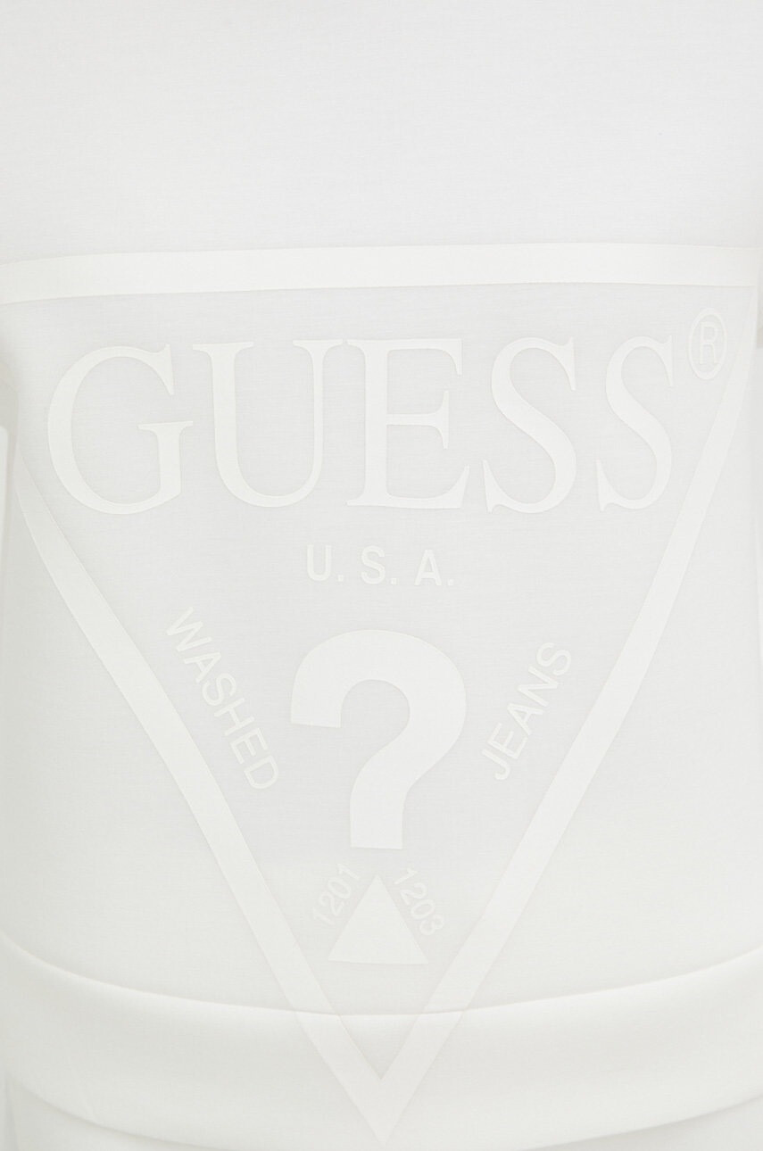 Guess Суичър в бяло с апликация - Pepit.bg