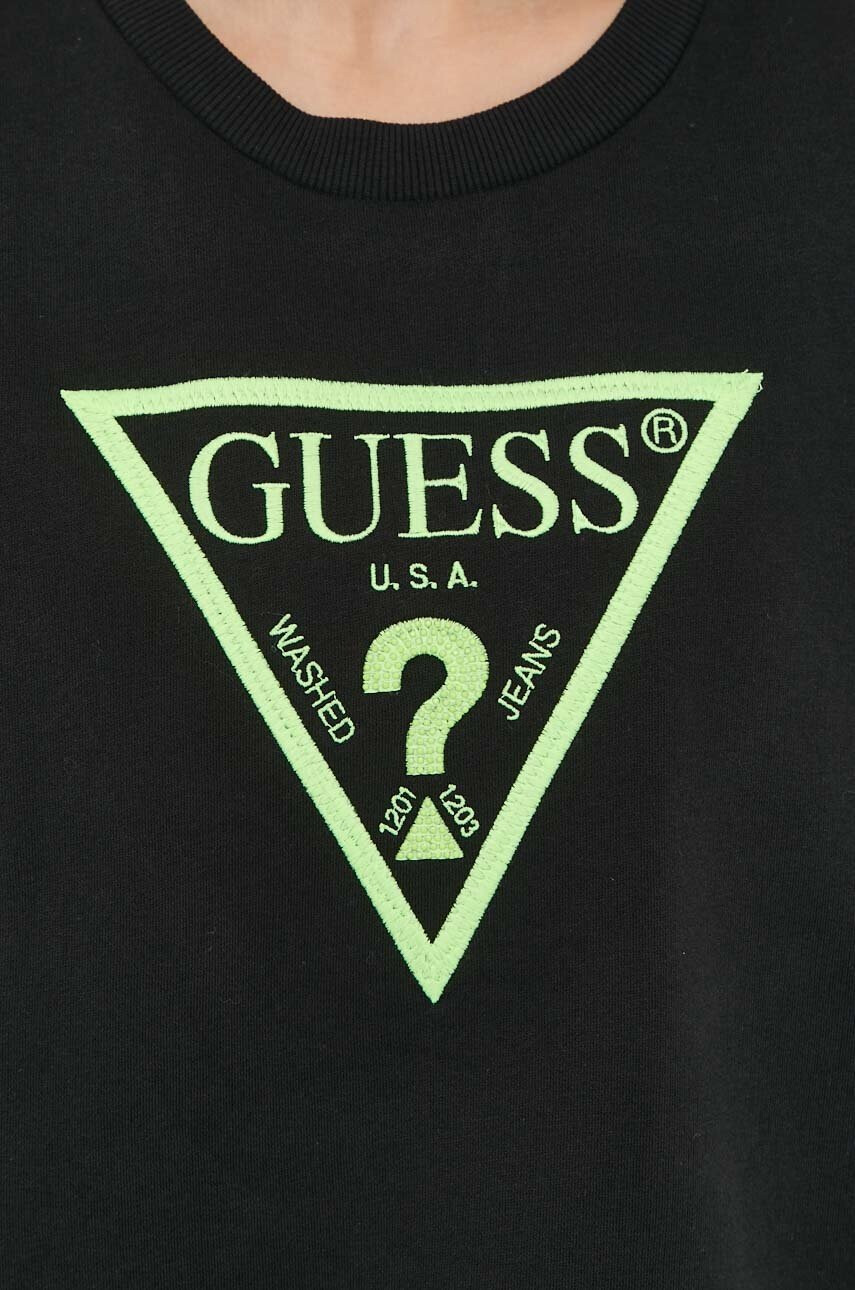 Guess Суичър в черно с апликация - Pepit.bg