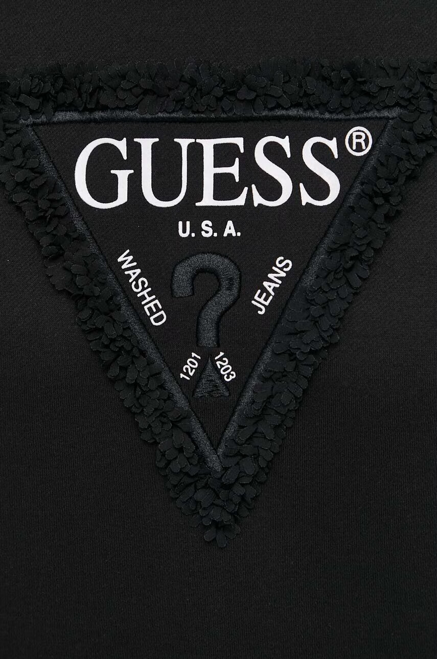 Guess Суичър в черно с изчистен дизайн - Pepit.bg
