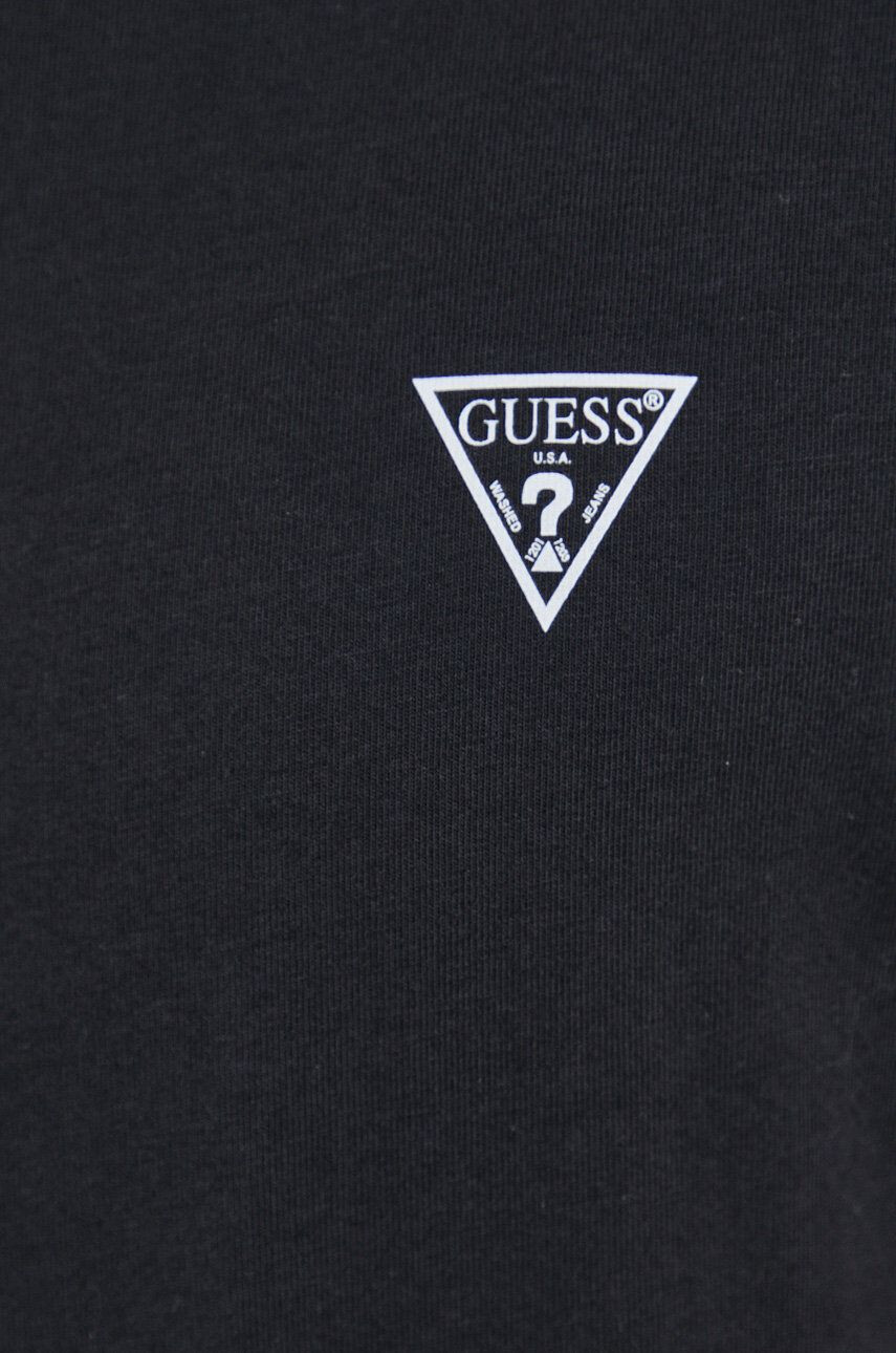 Guess Тениска (2 броя) (2-pack) мъжка в черно с изчистен дизайн - Pepit.bg