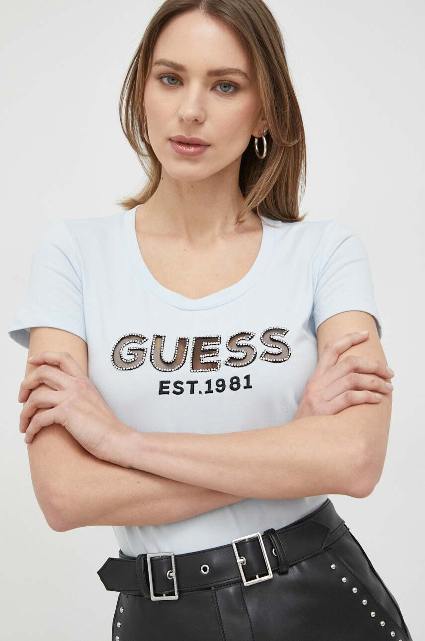 Guess Тениска в синьо - Pepit.bg